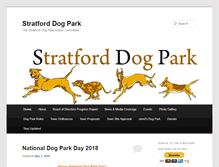 Tablet Screenshot of dogparkstratford.com